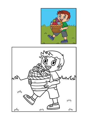 ВЕЛИКДЕН. Книжка за оцветяване със стикери за яйца.