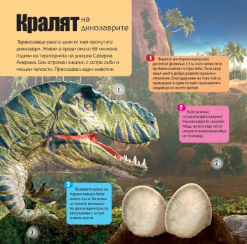 Панорамна книга с капачета: ДИНОЗАВРИ