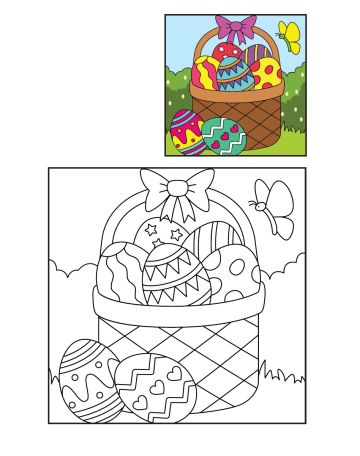 ВЕЛИКДЕН. Книжка за оцветяване със стикери за яйца.